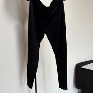 Express Black Joggers with Zipper Accents